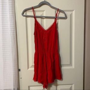 LUSH Red Romper